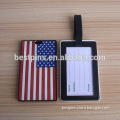 america flag pvc luggage tag, usa national flag baggage tags